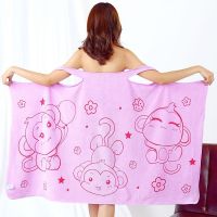 Wearable Bath Towel Superfine Fiber Soft Thicken Woman Bathrobe Water Absorbent Wear Hotel Home Bathrobe Bathroom Accessories