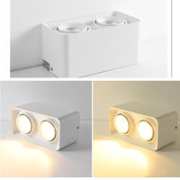 Square Dimmable LED Mounted Down LED Ceiling Lamps 10w 15W 20w 30W AC90-260V Light Direction Adjustable Indoor Lighting