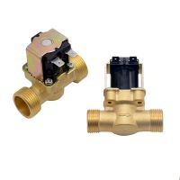 [HOT] 3/4” 1/2” DC 24V AC 220V DC12V Electric Solenoid Magnetic Valve Normally Closed Brass For Water Control