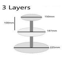 3 4 5 6 7 Tier Cake Holder Round Acrylic Cupcake Cake Stand Assemble Disassemble Home Birthday Tools Party Stand Decoration Gift