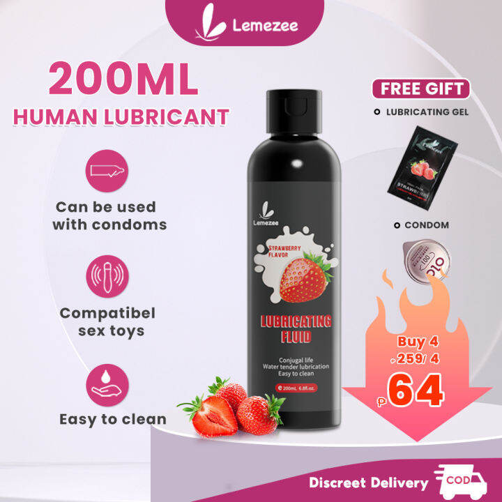 Lemezee 200ml Lubricant Water Based Soluble Lubricant Gel Sex Lube