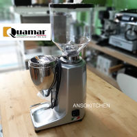 Quamar รุ่น M80E สีเงิน Silver เครื่องบดเมล็ดกาแฟ ดิจิตอล (Grind on Demand) 420วัตต์ จากอิตาลี Coffee Grinder เครื่องบดกาแฟ