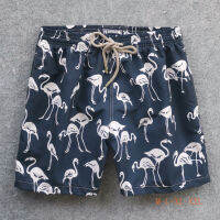 Original single Vilebrequin beach pants mens sports quick-drying shorts, surf pants, flamingo loose straight swim trunks