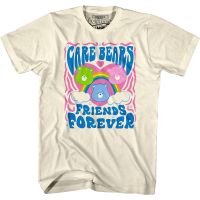 Cartoon Care bears  graphic cotton O-neck T-shirt for men