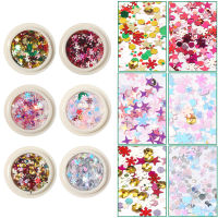 2021 Christmas Nail Art Ornament Snowflake Glitter Sequins Nail Decoration Snowflake nails accessories nails accessories