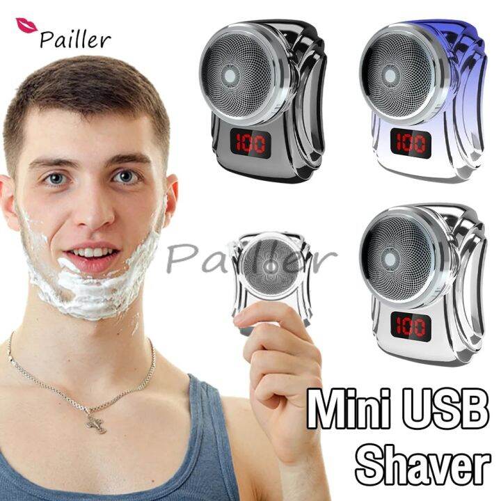 dgrt Mini Shave Electric Razors Digital Display for Men Portable Pocket