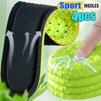 4pcs Deodorant Sports Insoles For Men Women Soft Mesh Breathable Plantar Fasciitis Cushioning Inserts Insole Boost Shoe Pads