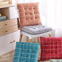 Seat Cushion Plaid Pattern Hip Protective Square Chair Soft Pad Home Office Buttocks Cushion for Living Room