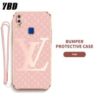 YBD เคสโทรศัพท์เจลซิลิกา LV พร้อมสายคล้องสำหรับ Vivo Y95 Y93 Y91 Y91i 1807 1816 1817 1811เคสบางพิเศษพร้อมป้องกันเลนส์