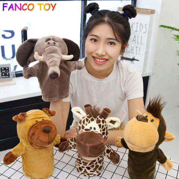 Big Hand Puppet + Little Finger Puppet 33style 1set Animal Hand Puppets ...