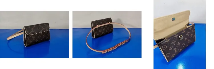 Louis Vuitton Florentine clutch bag in monogram canvas Brown Cloth  ref.1000755 - Joli Closet