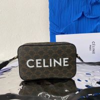 2023 CELI1NEˉNew Mens Bag Single Shoulder Crossbody Small Square Bag Camera Bag Fashion Mens and Womens Vintage Printing Handbag