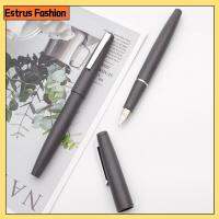 ESTRUS FASHION 0.3/EF nib ปากกาหมึกซึม เส้นใยไฟเบอร์ สีดำสีดำ ปากกาประดิษฐ์ตัวอักษร ทนทานต่อการใช้งาน ธุรกิจสำนักงาน ปากกาหมึกหมึก ของขวัญสำหรับเด็ก