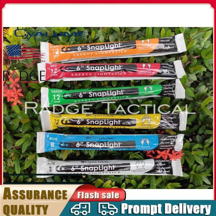 CYALUME 6 SNAPLIGHTS GLOW STICKS LIGHTSTICKS 202627 EXPIRY MADE IN USA