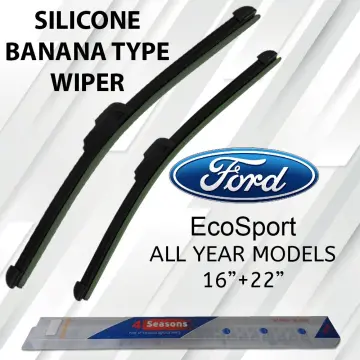  METO T6 Silicone Windshield Wiper Blades, 24 and 22