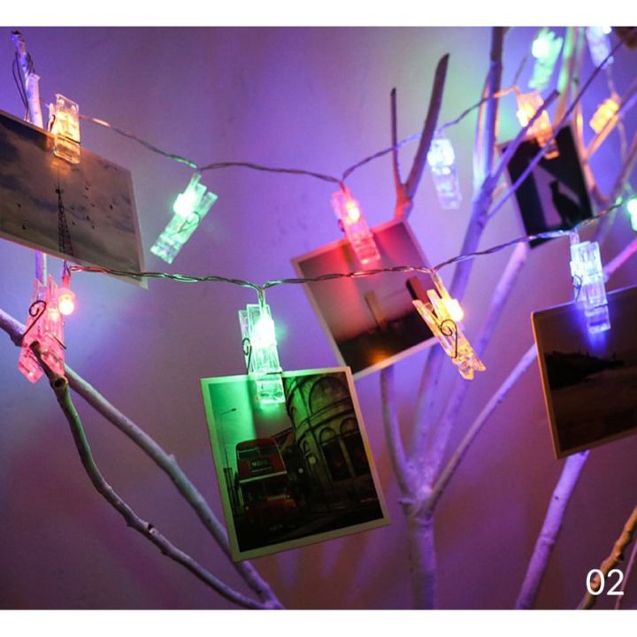LED Light Clips Fairy Lights for hanging Pictures Photo clip string lights  String Lights with Clip