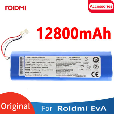 Xiaomi 12800MAh Roidmi EvA Robot Vacuum Lithium Parts For Eve And Eve Plus Original Accessories