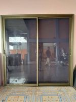 ประตูกระจกบานเลื่อนกรอบอลูมีเนียมสำเร็จรูปขนาดกว้าง180xสูง200แบบ2ช่องอลูมีเนียมหนา1มิลกระจกหนา5มิล