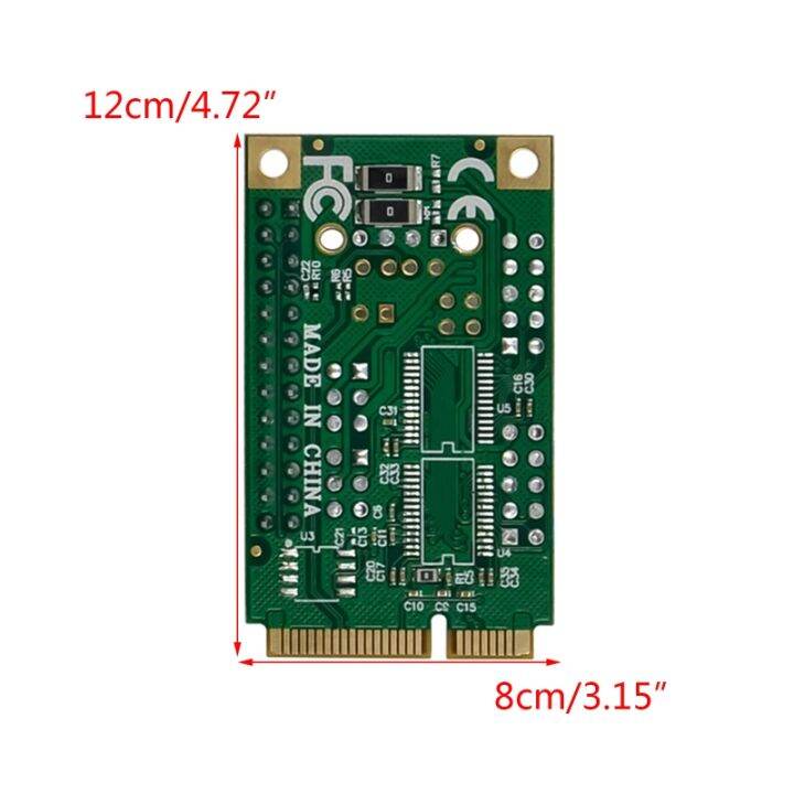 ch382l-1-p-minipcie-db-25-pin-native-industrial-parallel-ltp1พอร์ตการ์ดควบคุมการขยายตัว-mini-pcie-controller