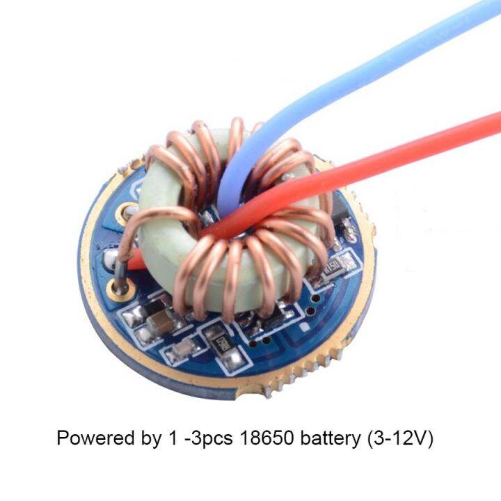 hot-k-ไฟฉายอเนกประสงค์ขนาด22มม-26มม-3v-12v-วงจรไฟฟ้าไดรเวอร์แผงวงจรสำหรับ-t6-l2-xpl-led-18650