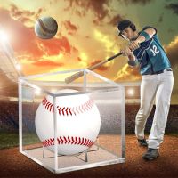 Clear Baseball Box Display Acrylic Transparent Baseball Organizer Case Dustproof UV Protection Perfit For Memorable Collection