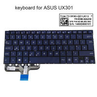 New UK backlight keyboard For ASUS Zenbook UX301 UX301L UX301LA GB British replacement keyboards notebook PC hot 0KNB0-362AUK00