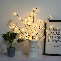 Artificial Phalaenopsis Light Decor for Home Furnishing Christmas Ornament Gift Birthday Wedding Party Supplies Proposal Decor