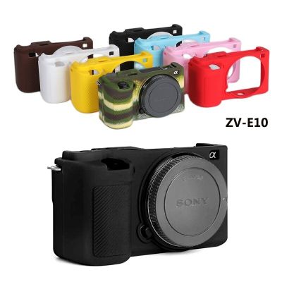 สำหรับ ZVE10เคสซิลิโคนเนื้อนุ่มกันลื่นสำหรับ ZV-E10 ZVE10อุปกรณ์เสริมกล้อง