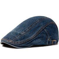 CNTANG Mens Jean Berets Summer Newsboy Hats For Women Casual Solid Color Retro Literary Forward Cap Peaked Painter Caps Boina