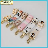 OVERCO แฟชั่น ปรับได้ กว้าง เข็มขัดกระเป๋าถือ ไนลอนสี สายคล้องไหล่ สายคล้องกระเป๋า