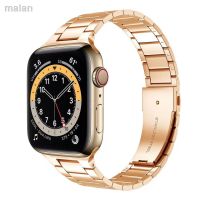 2023 Original☾✵ สายนาฬิกาโลหะหรูสำหรับนาฬิกา Apple Ultra 49Mm 8 7 45Mm 41Mm อุปกรณ์สายเหล็กสแตนเลสสำหรับ IWatch 6 5 4 SE 44Mm 42Mm 40Mm