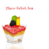 2550pcs Plastic Dessert Cups 60ml120ml Reusable Yogurt Mousses Mini Portion Cups Container Tableware Party Wedding Supplies