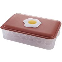 Egg Carton PP Refrigerator Fresh-Keeping Egg Storage Box Egg Carton Kitchen with Lid Duck Egg Anti-Drop Egg Grid