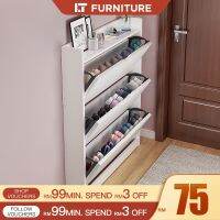 Slim Type Shoes Cabinet Wooden Shoe Rack Storage Modern Style Large Capacity Multi-layer Shoe Rack almari kasut rak kasu