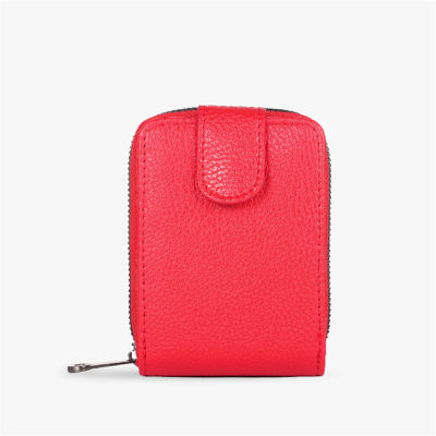 Credit Card Holder Money Pouch Card Protect Case Pocket Purse PU Leather Card Holder Zipper Card Holder