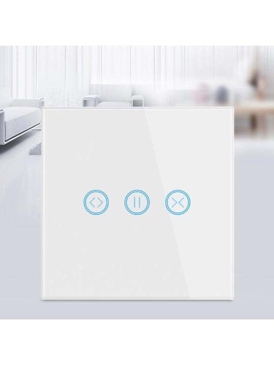 tuya-ผ้าม่านลูกกลิ้งมอเตอร์-wifi-สำหรับชีวิตอัจฉริยะสวิตช์ผ้าม่านผนังสำหรับสัมผัส-google-home-ด้วยเสียง-intt-ควบคุม