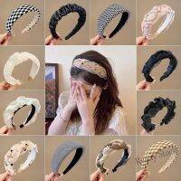 【Ready Stock】 ✧ﺴ♛ C18 Korean Womens New All kinds of Ponytail Hair headband 2022 Multi-color Hair Band Braided Mesh Wide Edge Temperament Hairpin