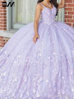 ▼▫ AEOZAD Vestido Quinceanera Volumoso Sem Mangas Vestidos De Coquetel Baile Querida 15