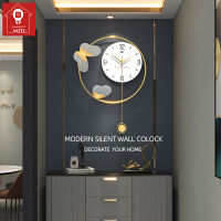 Mzd【bedroom/living Room/work】european Light Luxury Wall Clock Living Room Modern Simple Household Decoration Pendulum Clock Hanging Wall Creative Fashion Art Swing Wall Clock