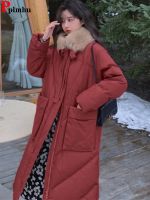 ✲ Thick Down Cotton Faux Fur Hooded Parka Chaqueta Korean Parcas Chamarras Baggy Snow Wear Coats Jaqueta New