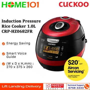 Cuckoo Electric Induction Heating Pressure Rice Cooker CRP-HZ0683FR (Red)