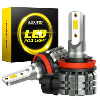 AUXITO 2Pcs H11 Led ไฟตัดหมอกหลอดไฟ H8 H10 Hb3 Hb4 Led ไฟตัดหมอก15W 4000Lm 6000K ชุดแผงวงจร Led รถไฟหน้ารถ