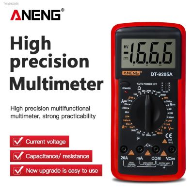 ☽ DT9205A Digital Multimeter Transistor Capacitor Meter Tester AC/DC Electrical NCV Test Meter Analog Auto Range multi meter
