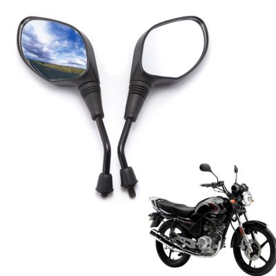 ♈กระจกข้างรถมอเตอร์ไซค์,2ชิ้นกระจกมองหลังกระจกสำหรับยามาฮ่า XJ6 YBR125 Aerox 600 Kawasaki Z1000 Z750 ER6N 8มม. 10มม.