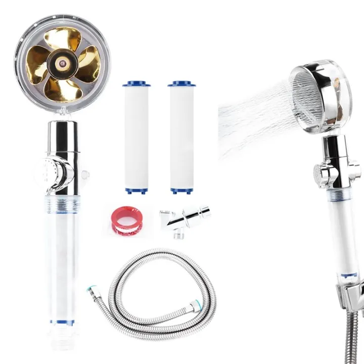High Pressure Shower Head, Detachable Shower Head, 360° Rotating Vortex Shower Head with Upgrade