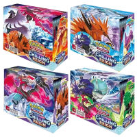 Newest English Pokemon Cards 360pcs TCG: Chilling Reign Dark Ablaze Booster Box Trading Card Game Collection Toy