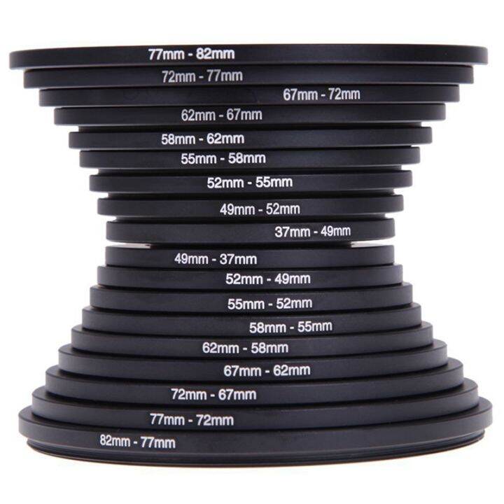 18piece-37-82mm-lens-camera-mount-ring-filter-adapter-set-photography-converter-accessories-step-up-down