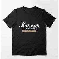 【New】เสื้อยืดคอกลมMarshall T-Shirt Amplifier S-5XL