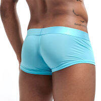 【2023】 er Men Underwear Ice Silk Transparent Mesh Homme Breathable Cuecas Masculinas Calzoncillos Hombre Slip ershorts