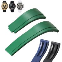 ✇ 20mm Rubber Silicone TPU Watch Bands for Rolex GMT Daytona Submariner Diving Waterproof Replacement Belt Watch Strap Accessories